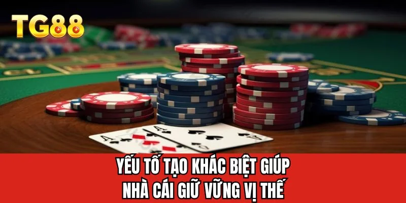 Yếu tố tạo khác biệt giúp nhà cái giữ vững vị thế